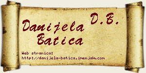 Danijela Batica vizit kartica